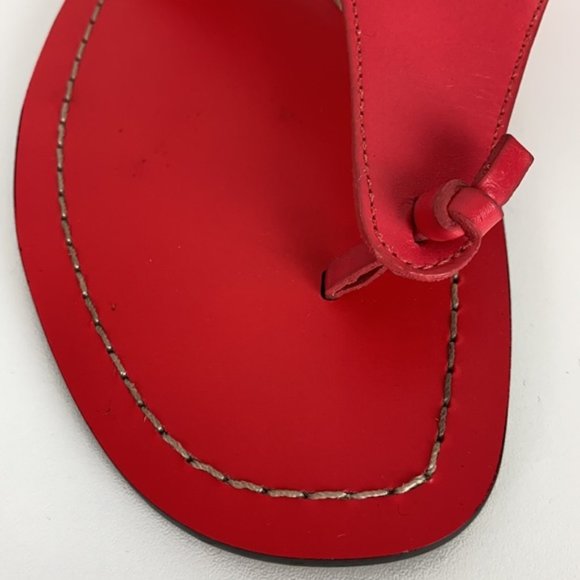 J.Crew 8 Poppy Pink Playa Thong Sandals - Picture 4 of 16